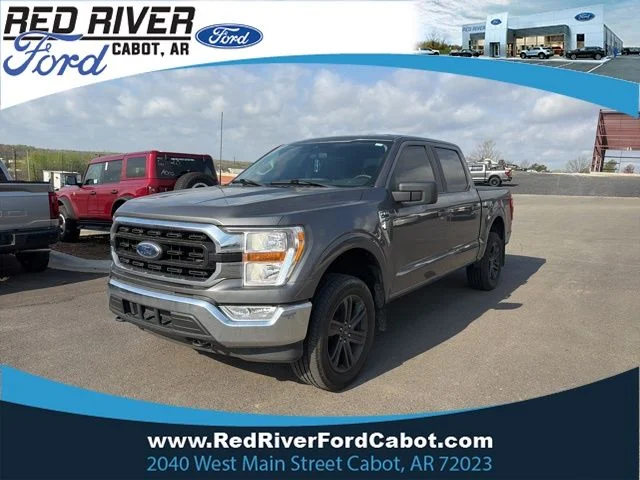 Certified Used 2021 Gray Metallic Ford XLT image 1