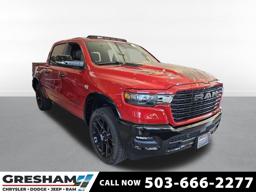 New 2026 Molten Red Pearl-Coat Exterior Paint RAM Laramie image 1