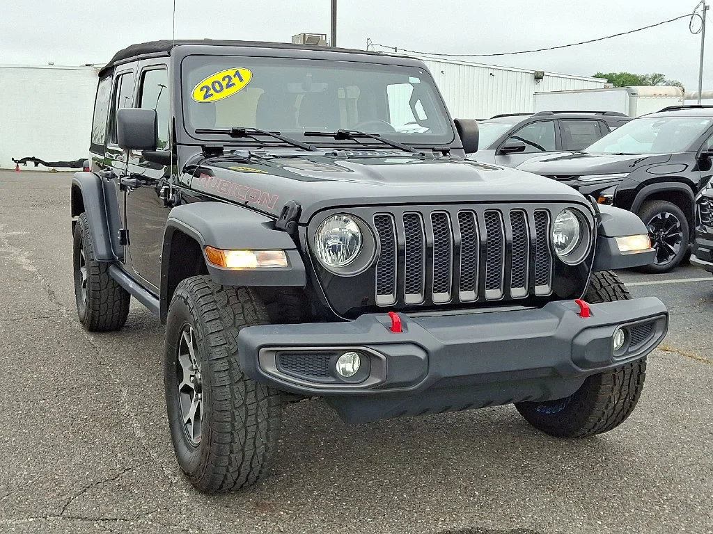 Used 2021 Black Jeep Rubicon 4X4 image 2