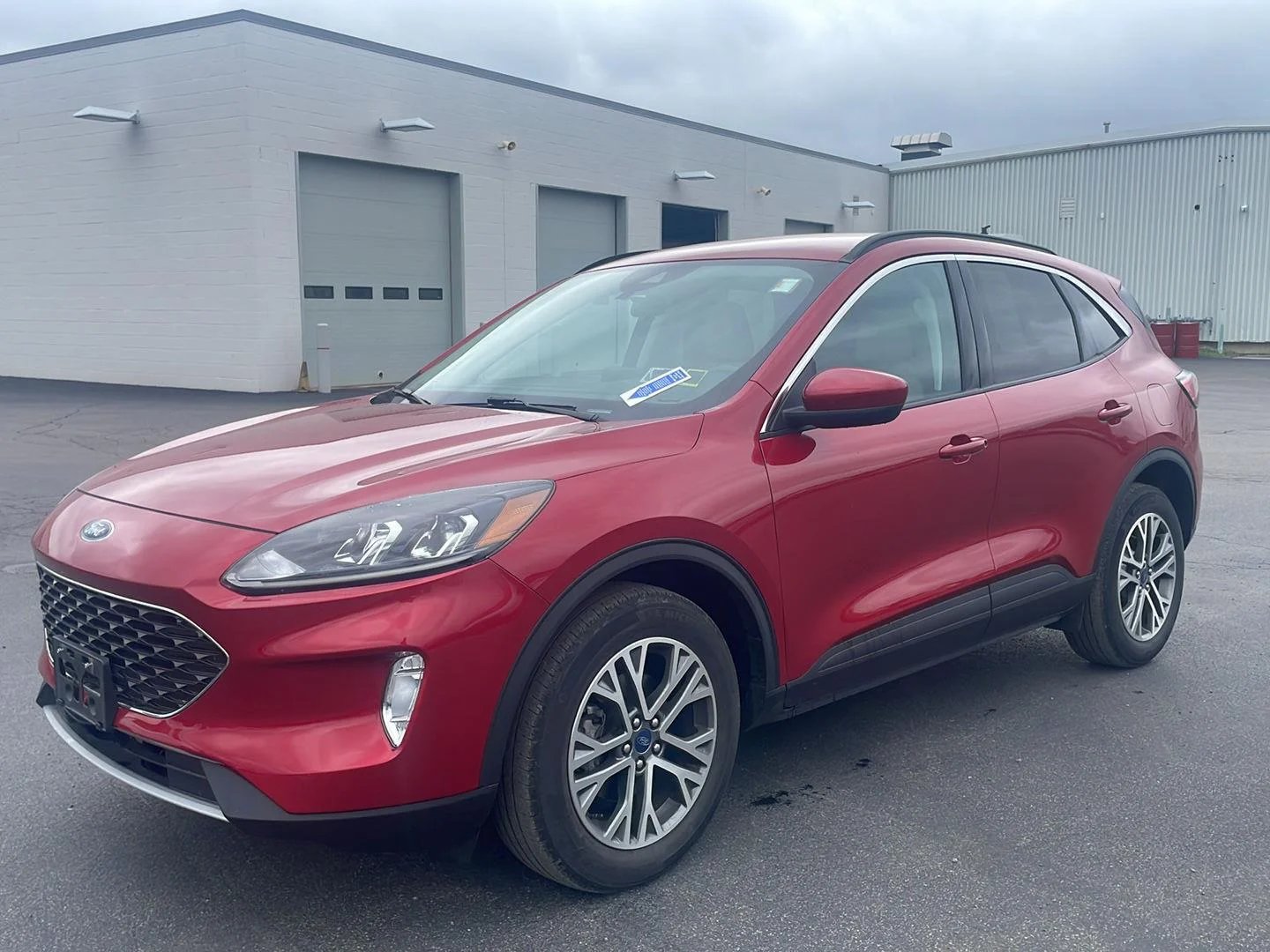 Used 2021 Rapid Red Metallic Tinted Clearcoat Ford SEL image 5