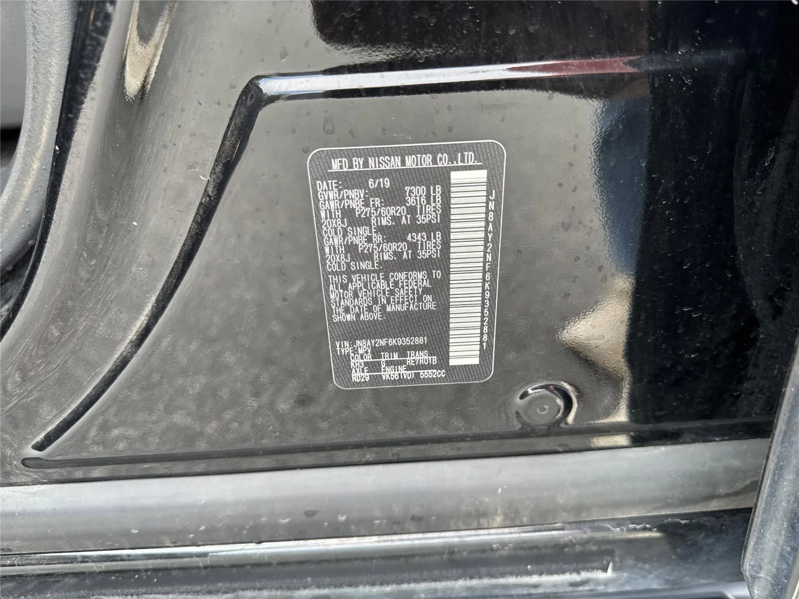 Used 2019 Super Black Nissan Platinum image 41