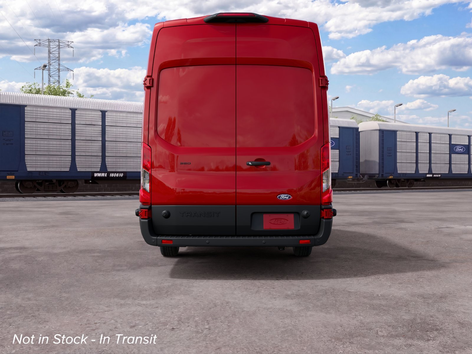 New 2027 Race Red Ford Cargo Van image 7