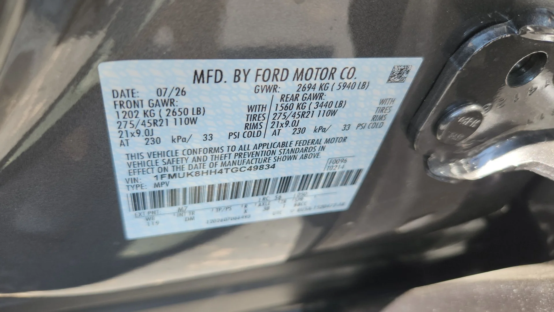New 2026 Carbonized Gray Metallic Ford Platinum image 11