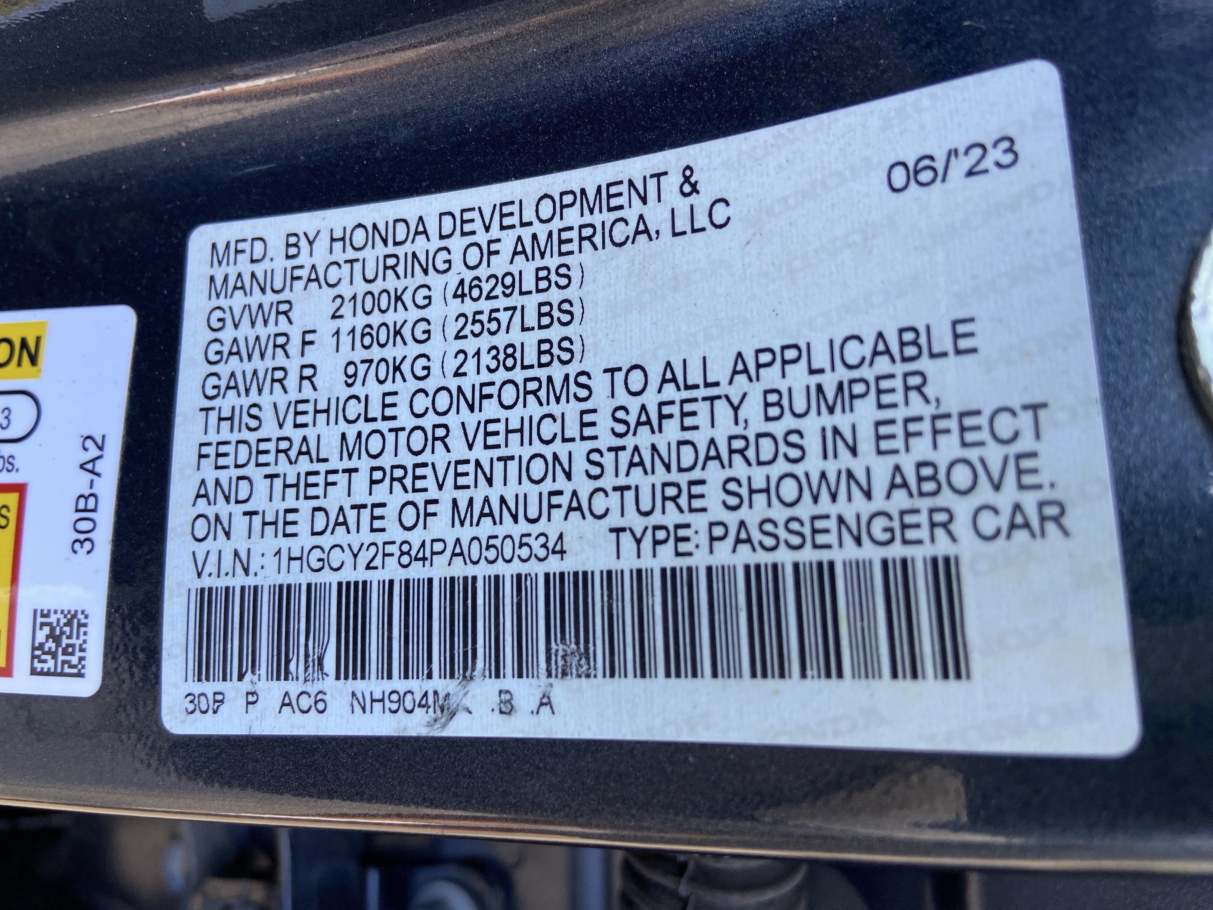 Used 2023 Meteorite Gray Metallic Honda Touring image 43