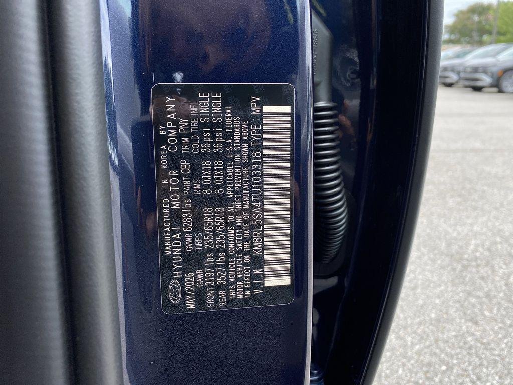 New 2026 Pacific Sapphire Hyundai Blue SEL 8P image 40