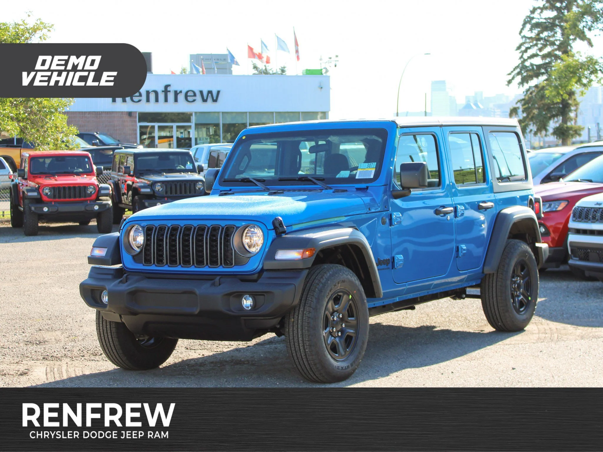 Used 2025 Blue Jeep Sport* 4 Door 4x4 image 1
