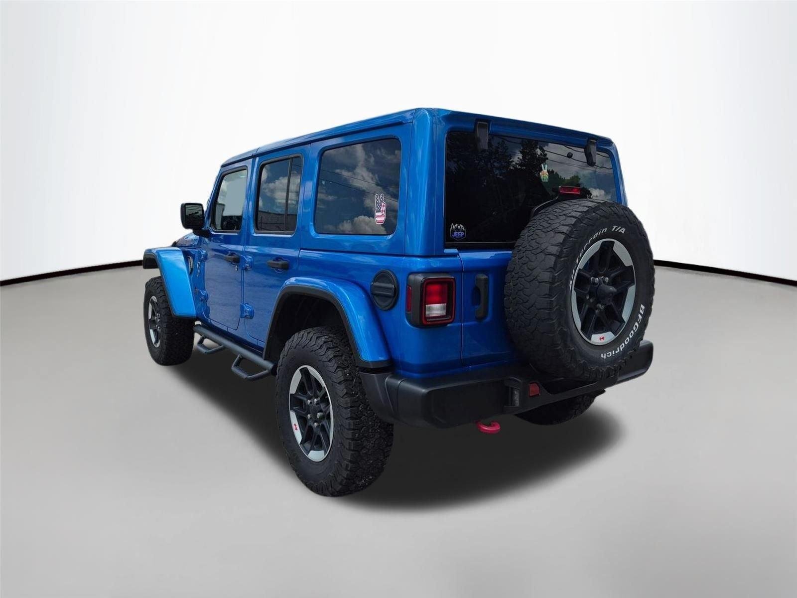 Used 2021 Hydro Blue Pearlcoat JEEP RUBI image 7