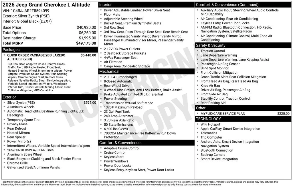 New 2026 Silver Zynith Exterior Paint Jeep Laredo image 9