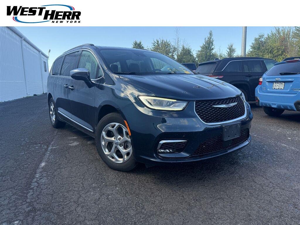 Used 2022 Fathom Blue Pearlcoat Chrysler Limited image 1