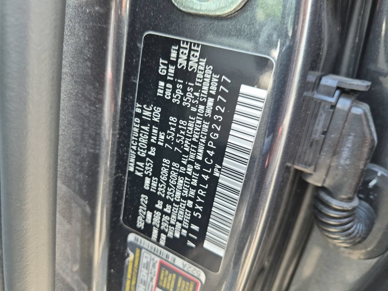 Used 2023 Gravity Grey Kia S image 29