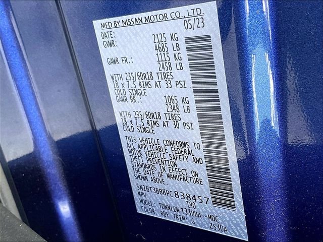 Used 2023 Blue Nissan SV image 33