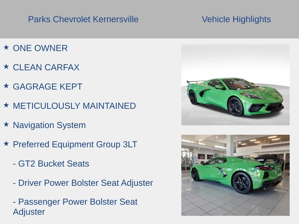 Used 2026 Green Chevrolet Stingray image 7