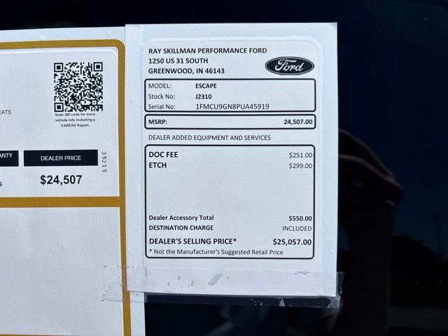 Used 2023 White Ford Active image 3