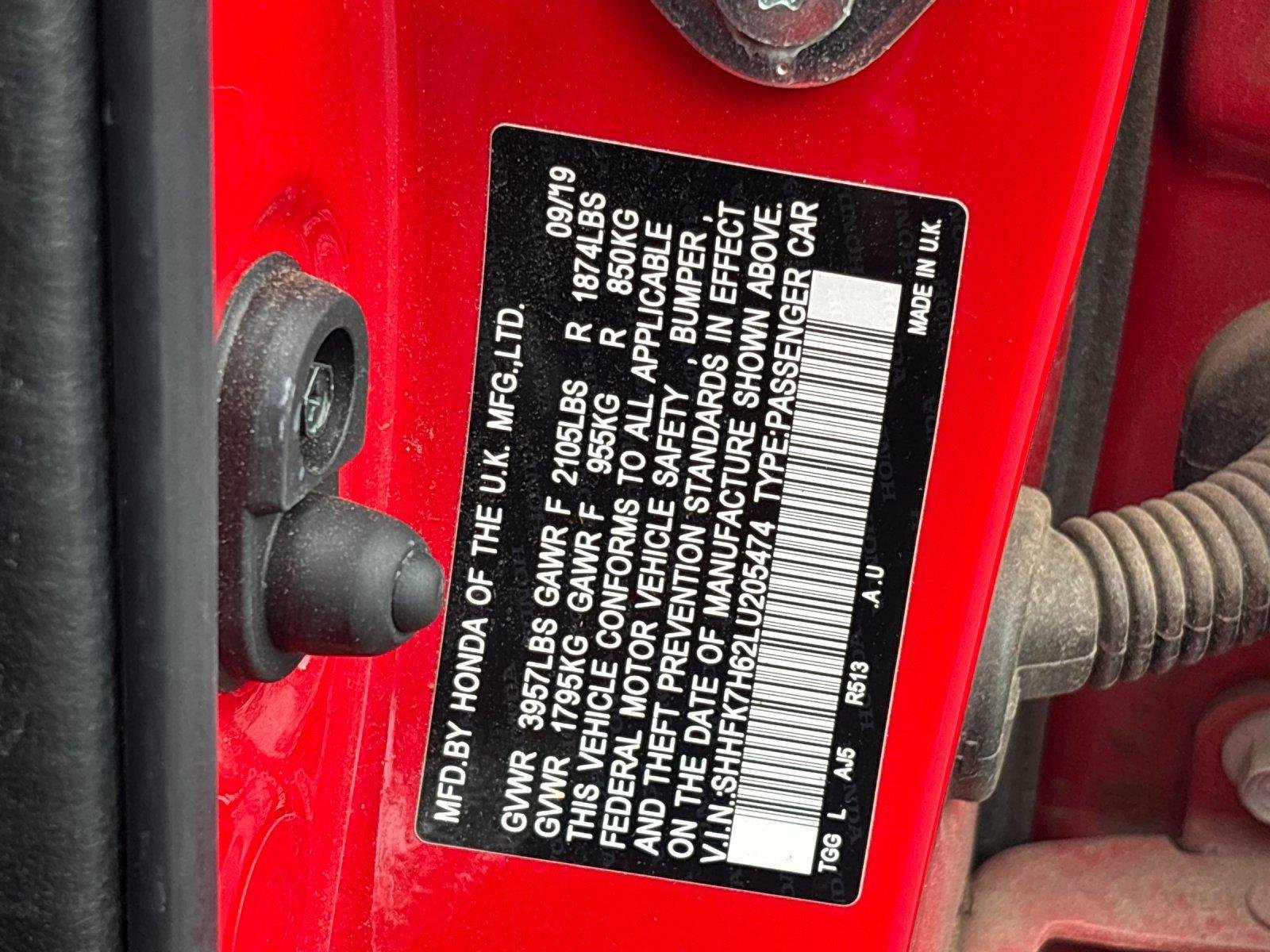 Used 2020 Rallye Red Honda EX image 11