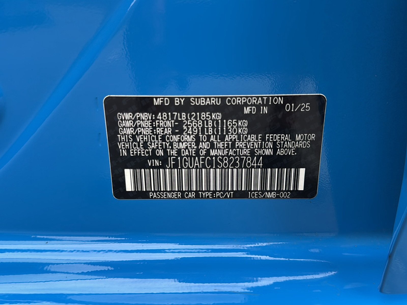Used 2025 Oasis Blue Pearl Subaru Sport image 42