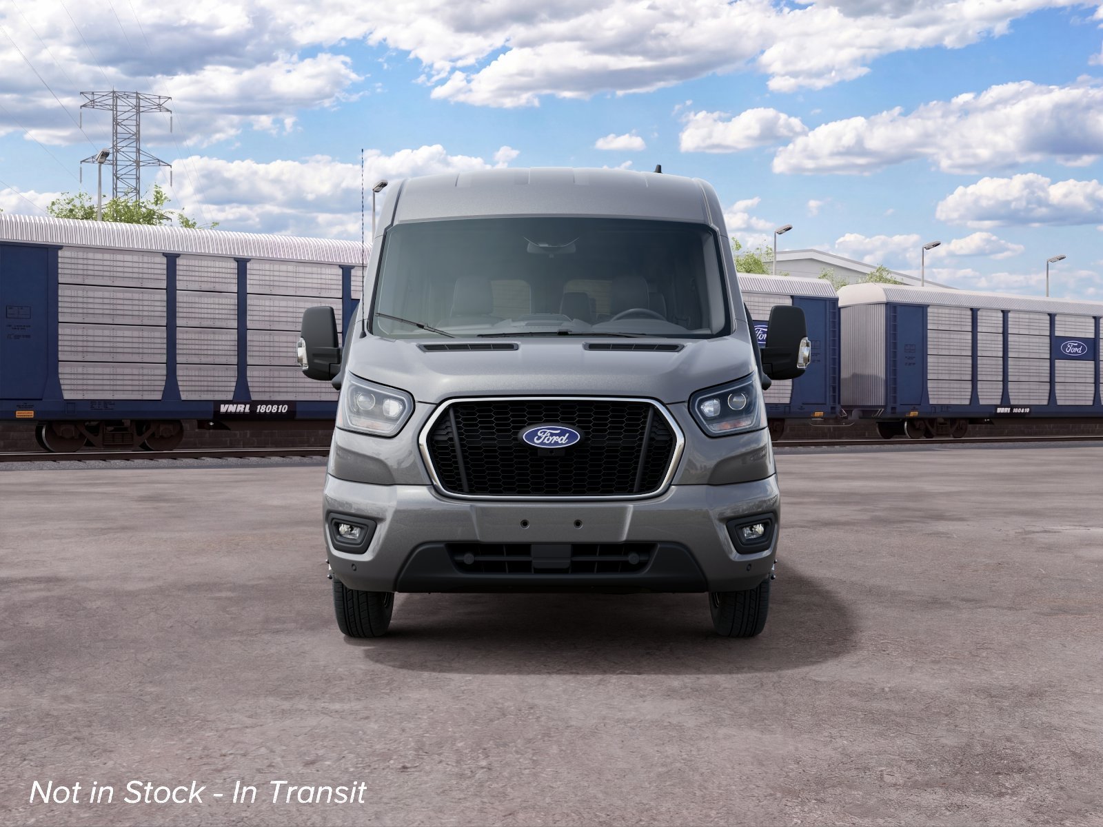 New 2027 Carbonized Gray Metallic Ford Passenger Van XLT image 3