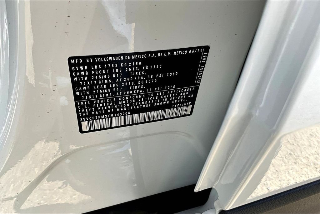 New 2026 White Volkswagen 2.0T S image 19