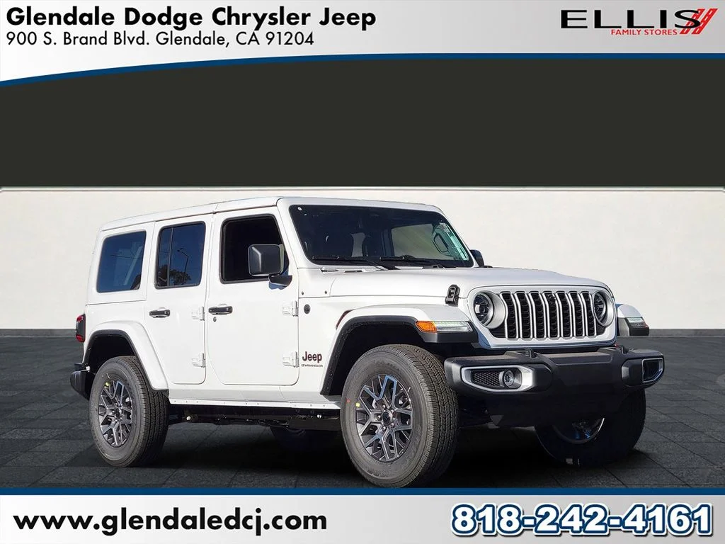New 2026 Bright White Clear-Coat Exterior Paint Jeep Sahara image 1
