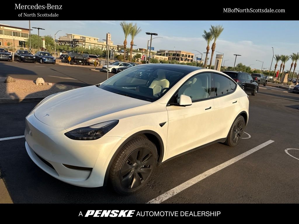 Used 2024 Pearl White Multi-Coat Tesla Long Range image 1