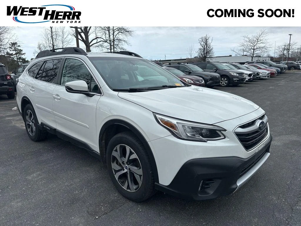 Used 2021 Crystal White Pearl Subaru Limited image 1