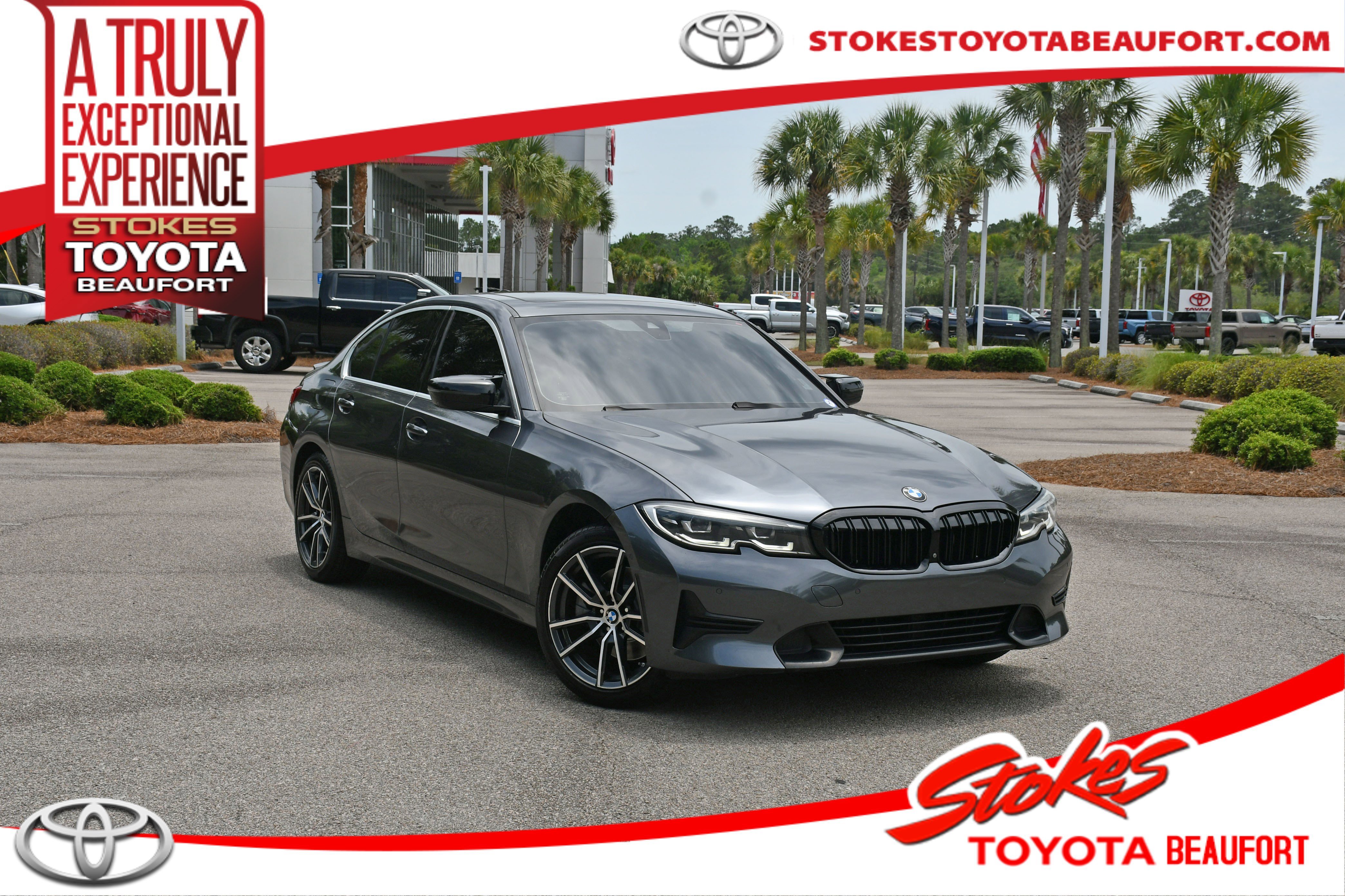 Used 2019 Gray BMW 330i image 1