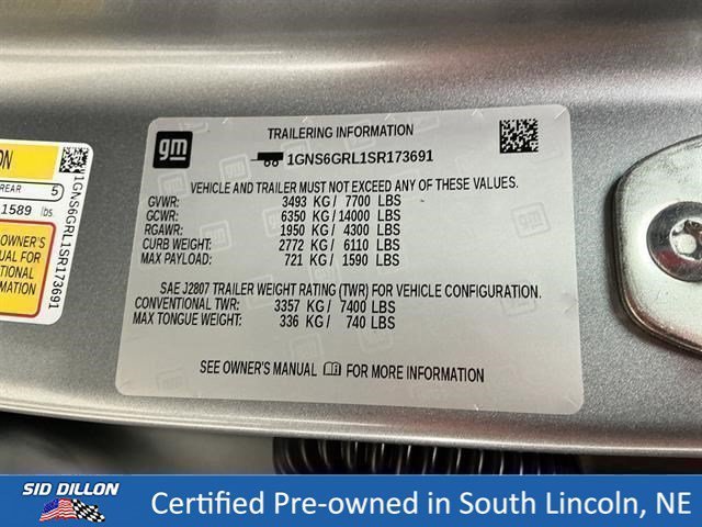 Used 2025 Sterling Gray Metallic Chevrolet High Country image 15