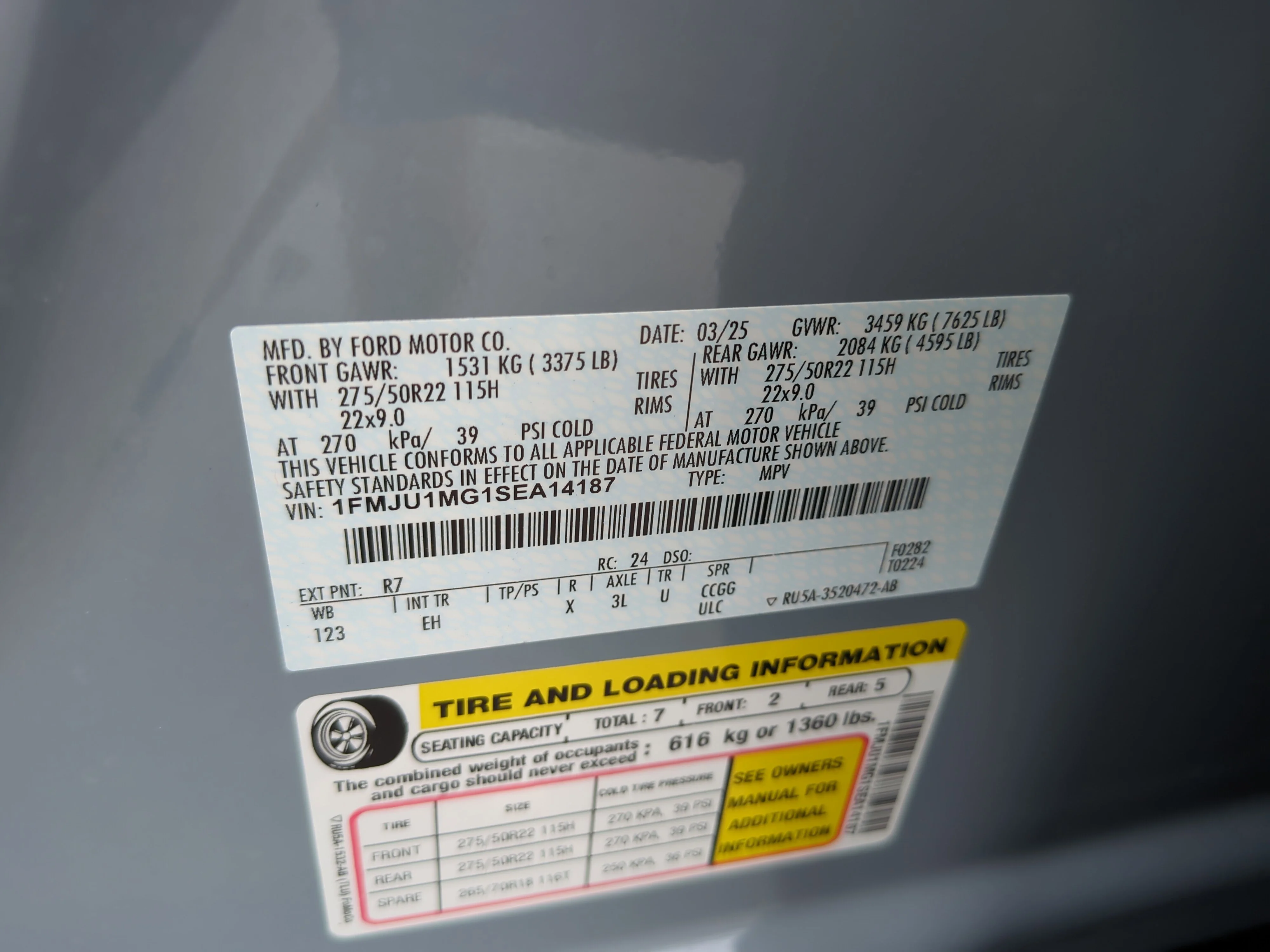 Certified Used 2025 Glacier Gray Metallic Ford Platinum image 39