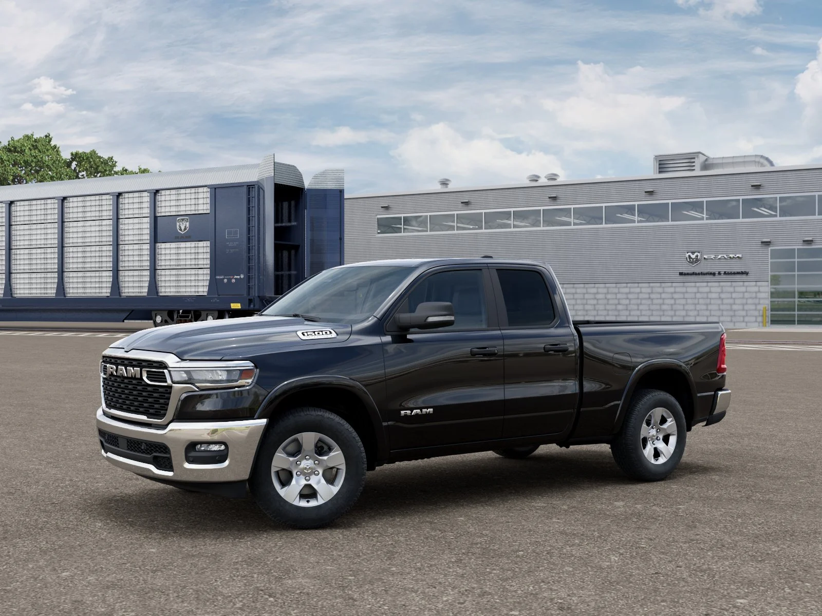 New 2026 Diamond Black Crystal Pearl-Coat Exterior Paint RAM BIG HORN image 1