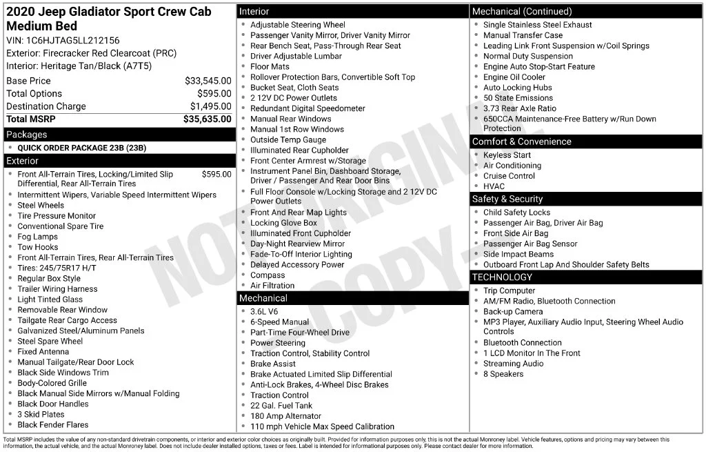 Certified Used 2020 Red Jeep Sport image 6