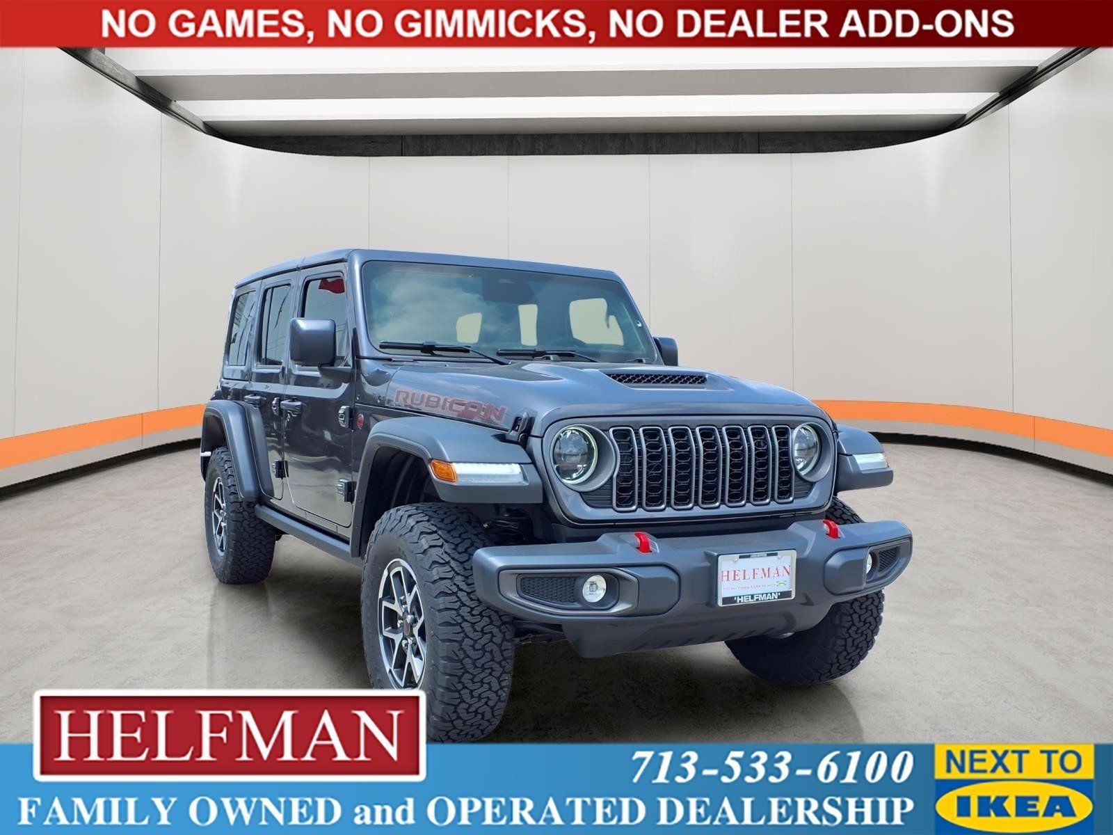 New 2026 Granite Crystal Metallic Clear-Coat Exterior Paint Jeep Rubicon image 1