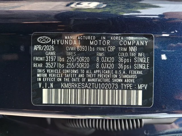 New 2026 Blue Hyundai Limited image 17