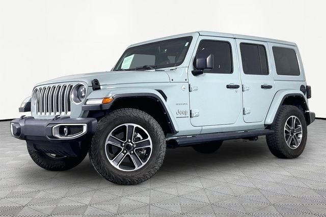 Used 2023 Gray Jeep Sahara image 1