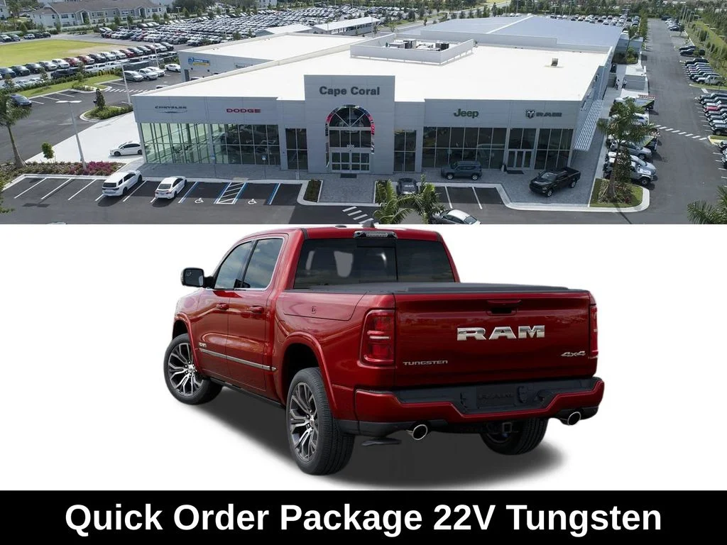 New 2026 Molten Red Pearl-Coat Exterior Paint RAM Tungsten image 3
