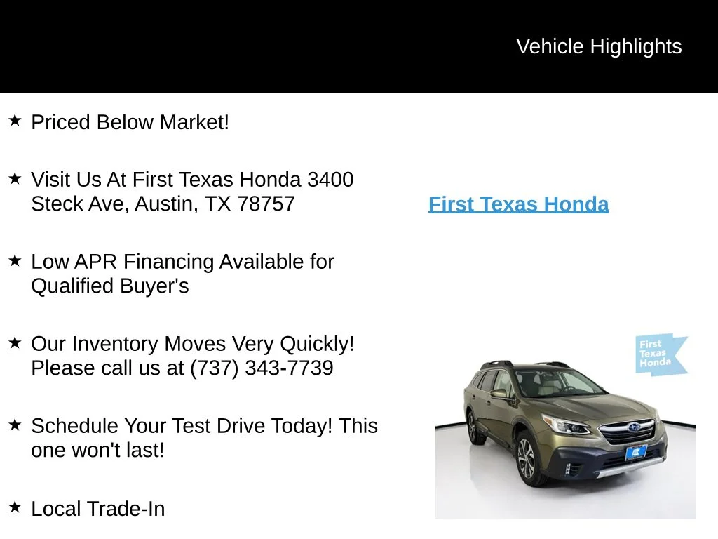Used 2020 Green Metallic Subaru Limited image 10