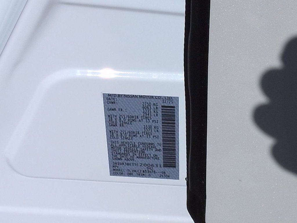 New 2026 Everest White Pearl TriCoat Nissan SV image 15