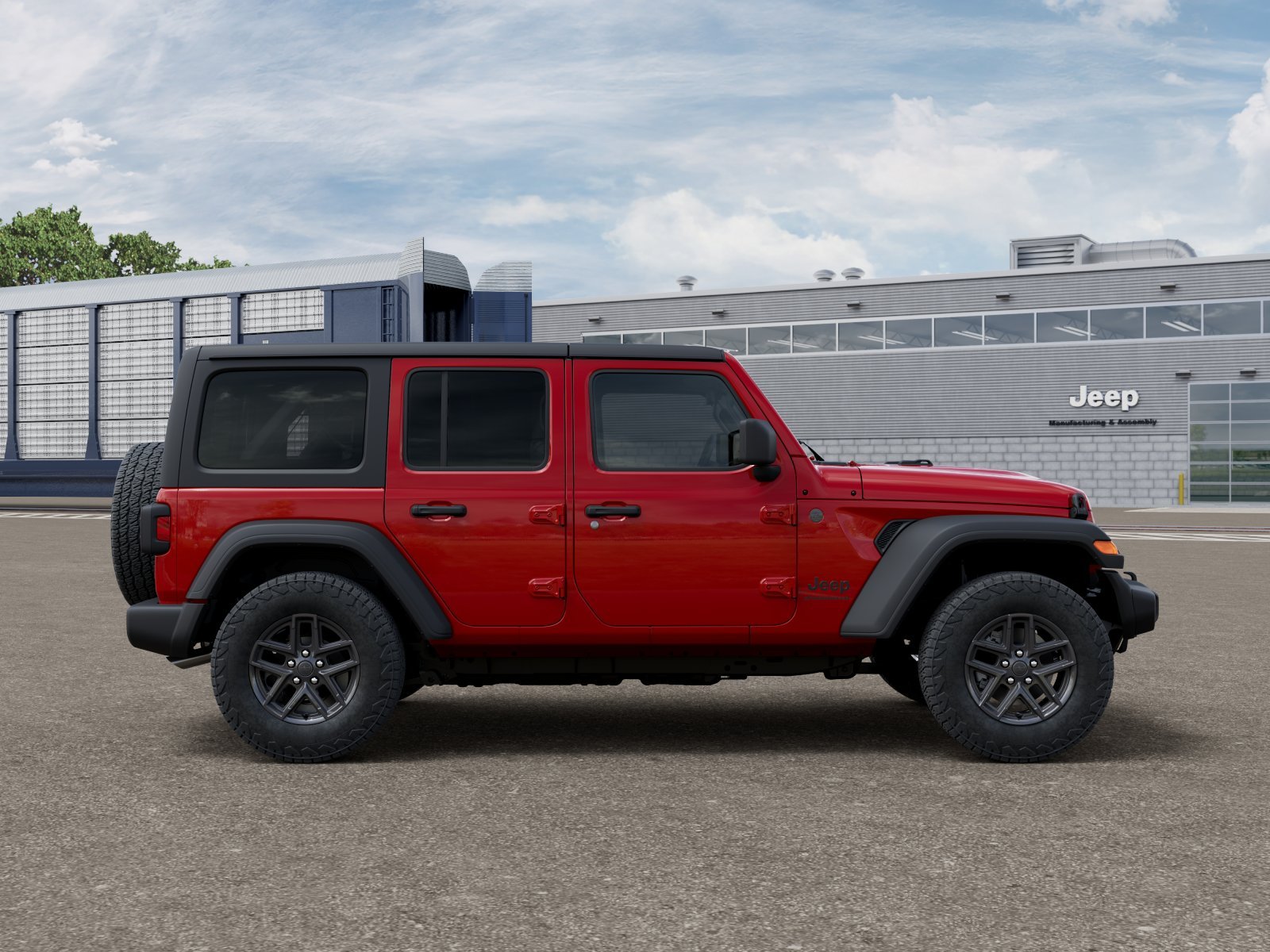 New 2026 Firecracker Red Clear-Coat Exterior Paint Jeep Sport S image 30