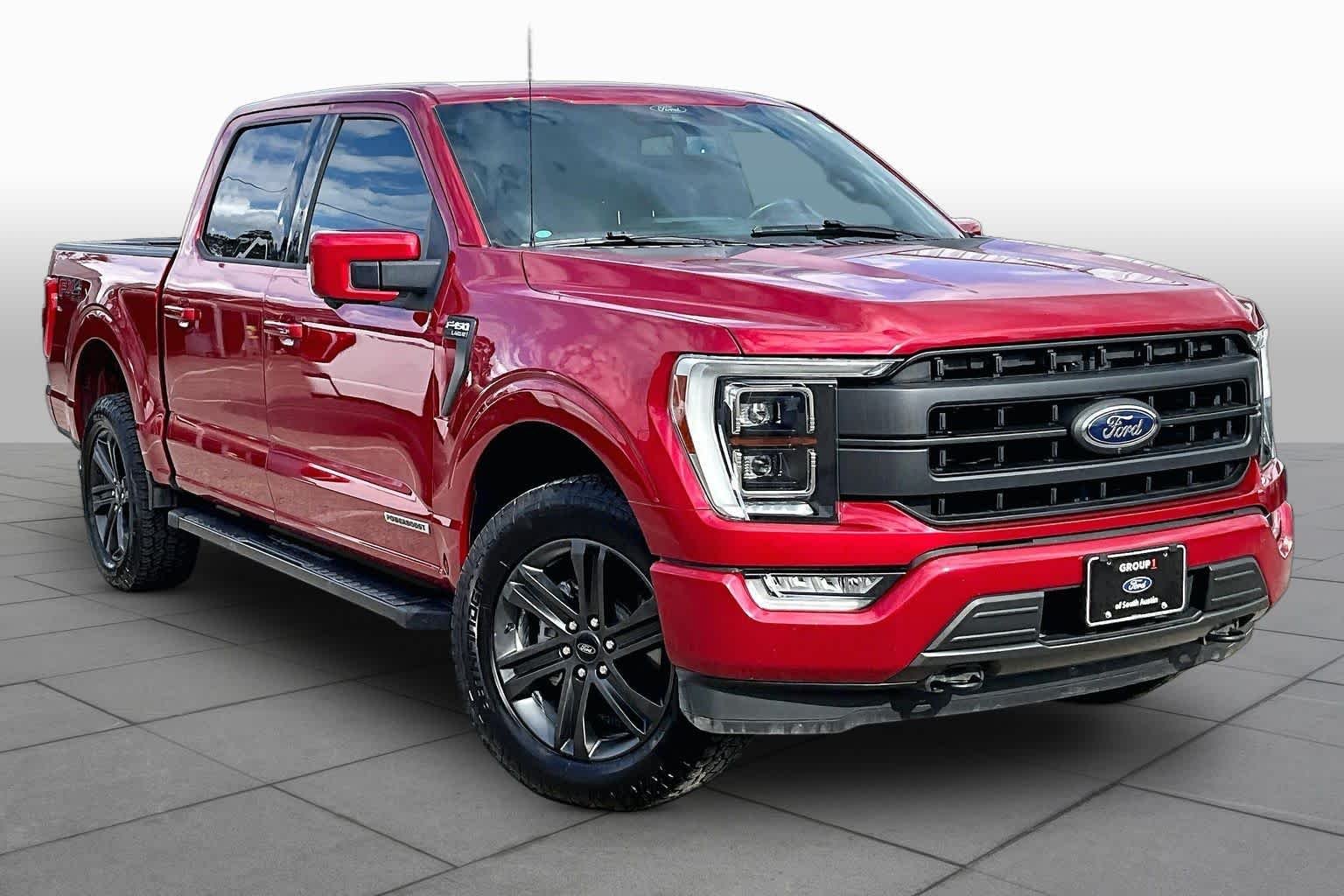 Certified Used 2021 Rapid Red Metallic Tinted Clearcoat Ford LARIAT image 3