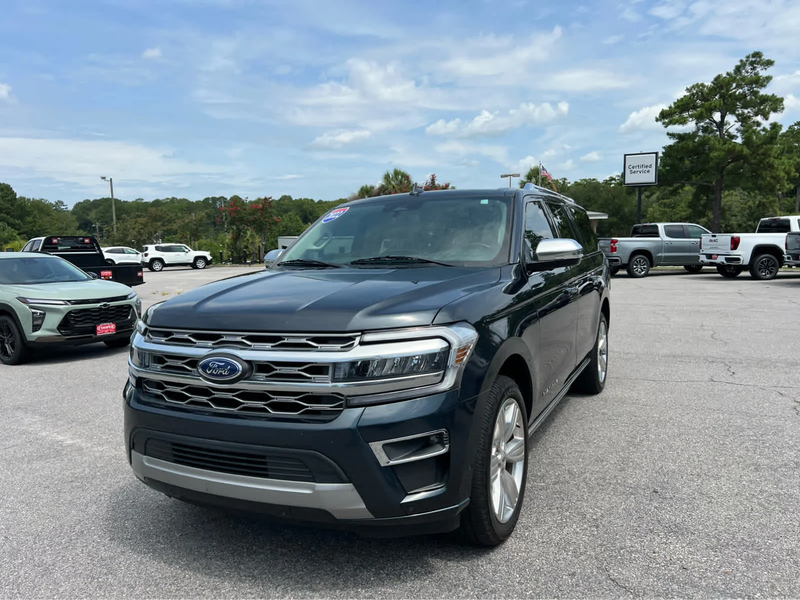 Used 2022 Blue Ford Platinum image 1