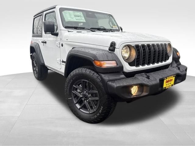 New 2026 Bright White Clear-Coat Exterior Paint Jeep Sport S image 1