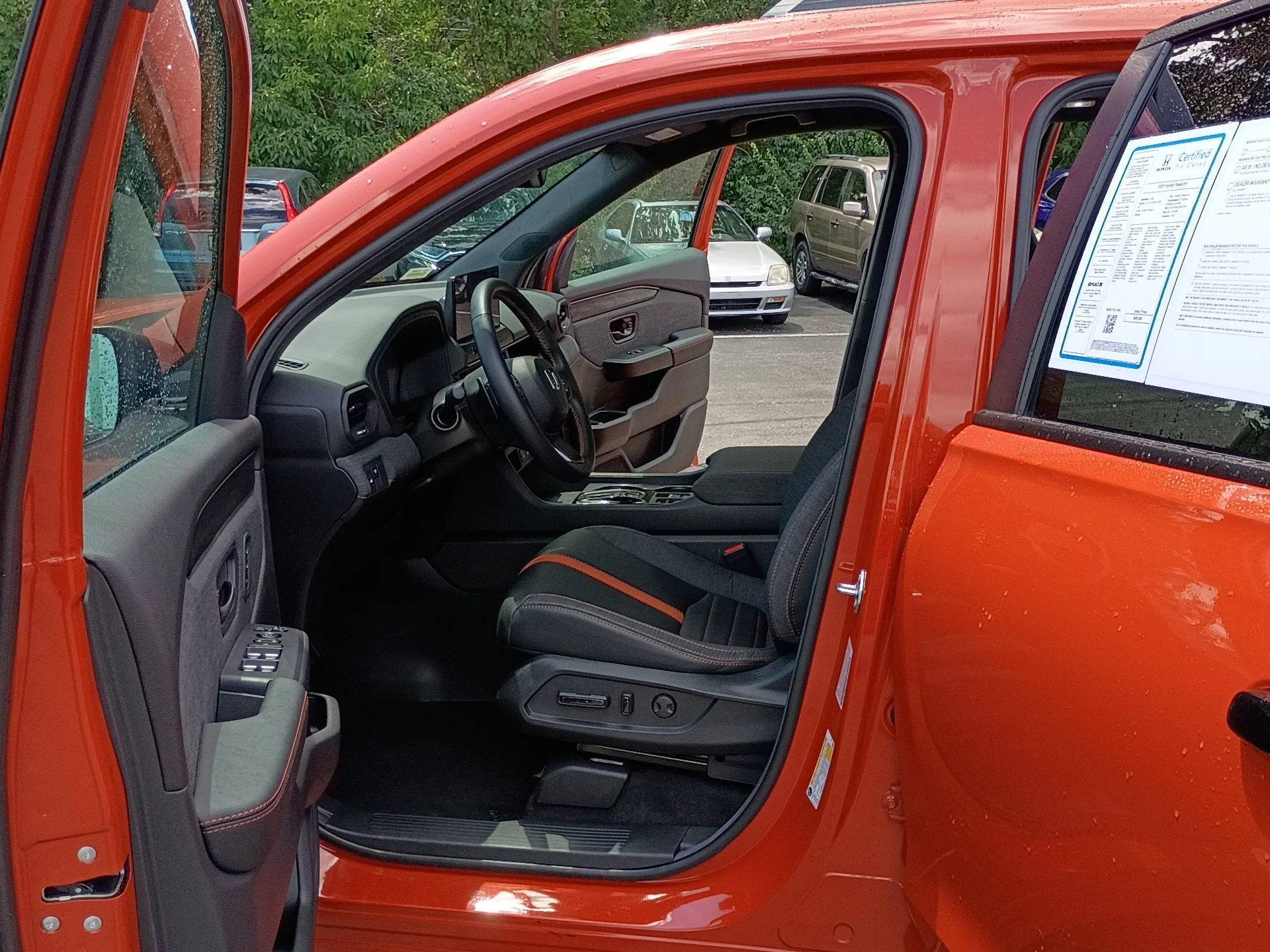 Certified Used 2026 Sunset Orange II Honda TrailSport Blackout image 11
