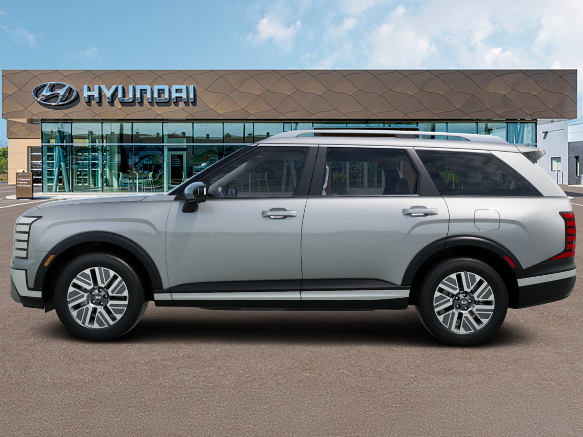 New 2027 Silver Hyundai Blue SEL Premium 7P image 3