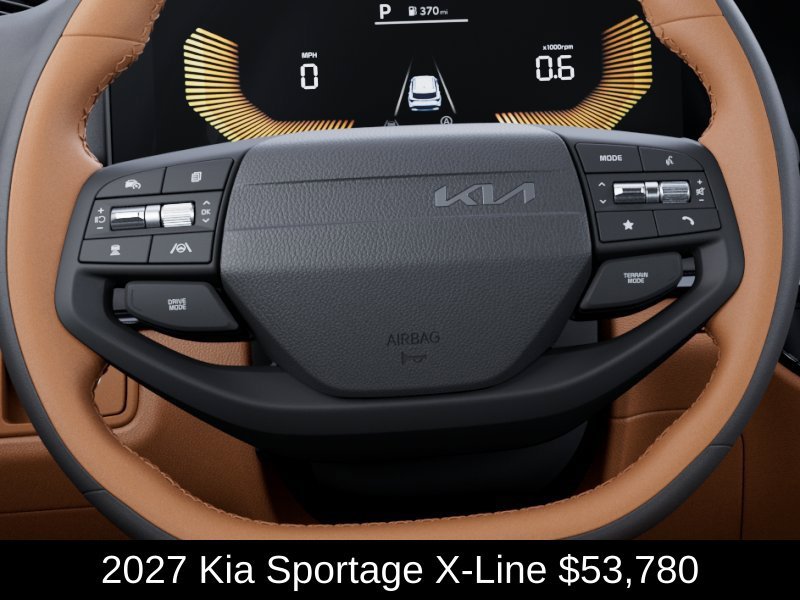 New 2027 Glacial White Pearl/Ebony Black Roof Kia X-Line image 22