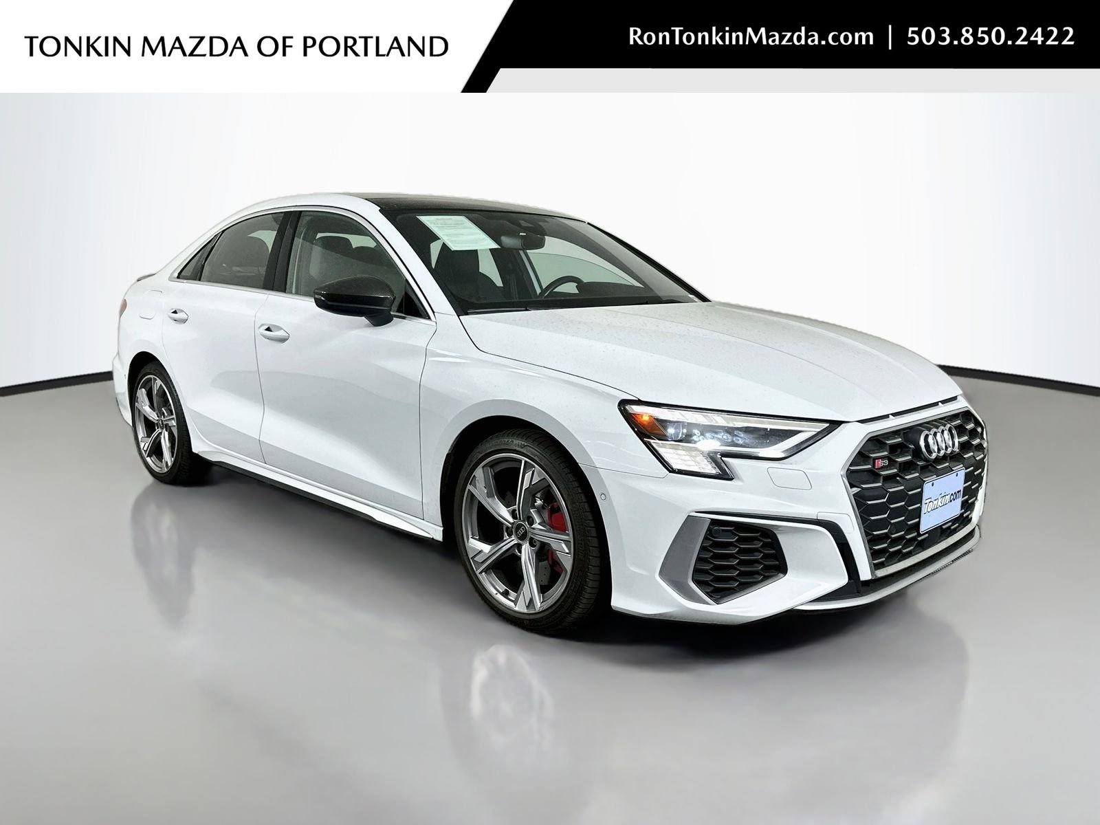 Used 2023 Glacier White Audi 2.0T Prestige Nappa Leather Sport Pkg image 1