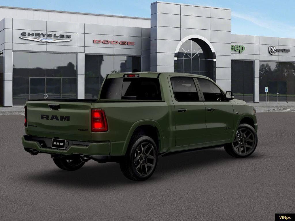 New 2026 Serrano-Green Metallic Exterior Paint RAM Laramie image 7