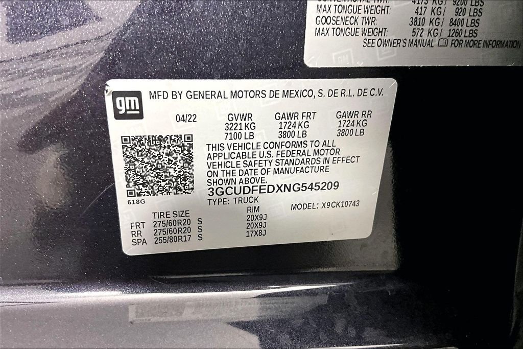 Used 2022 Gray Chevrolet LT Trail Boss image 18