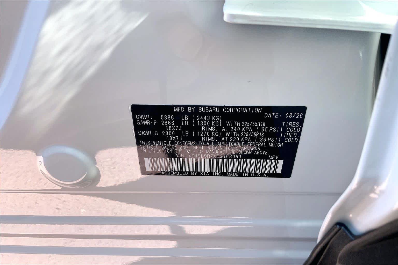 New 2026 CRYSTAL WHITE PEARL Subaru Limited Hybrid image 19
