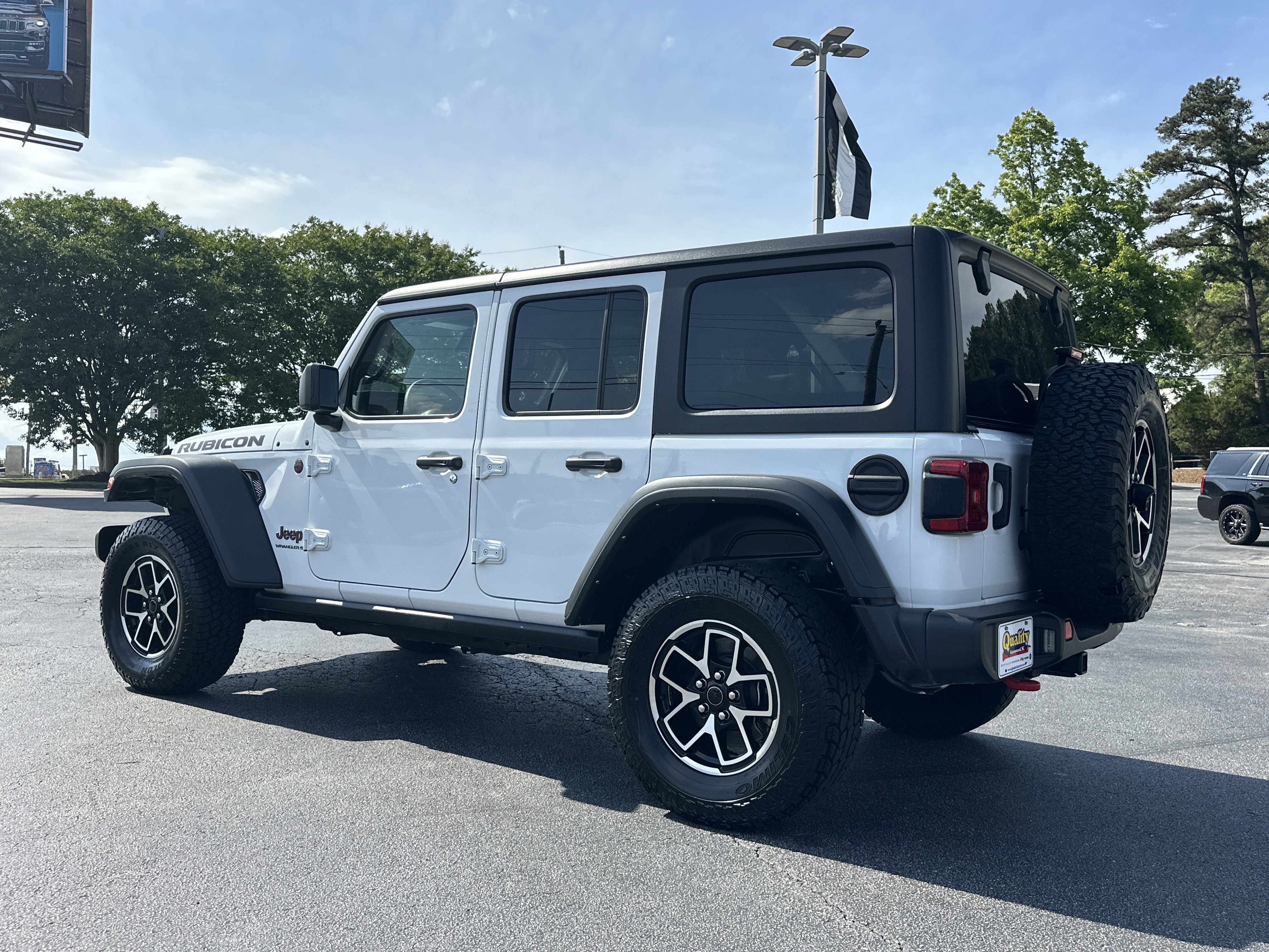 Used 2024 Bright White Clearcoat Jeep Rubicon image 6