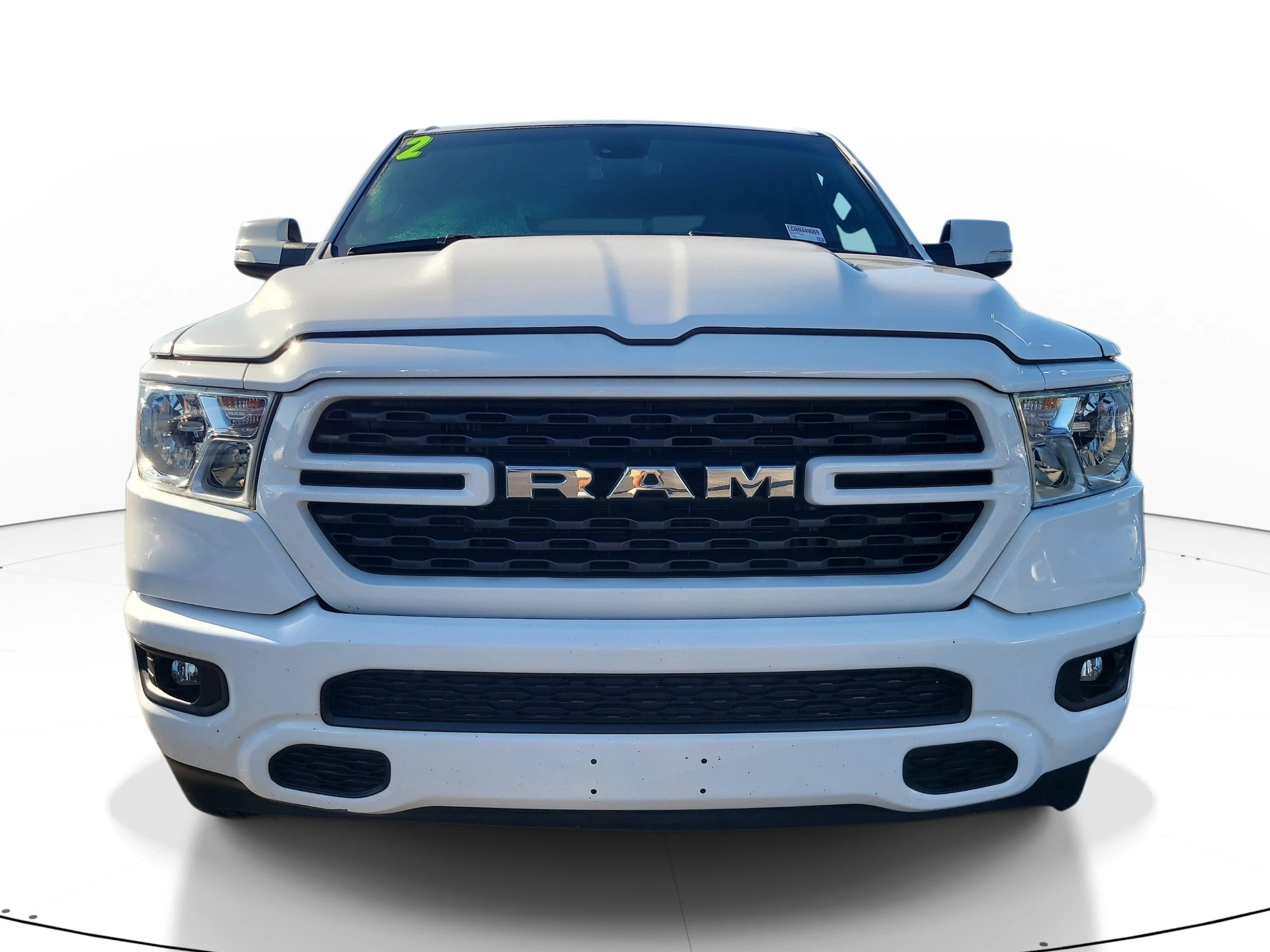 Used 2022 Bright White Clearcoat Ram Big Horn image 2