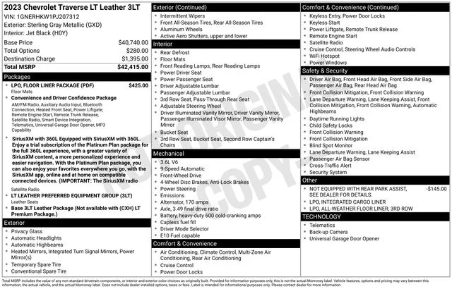 Used 2023 Gray Chevrolet LT Leather image 40