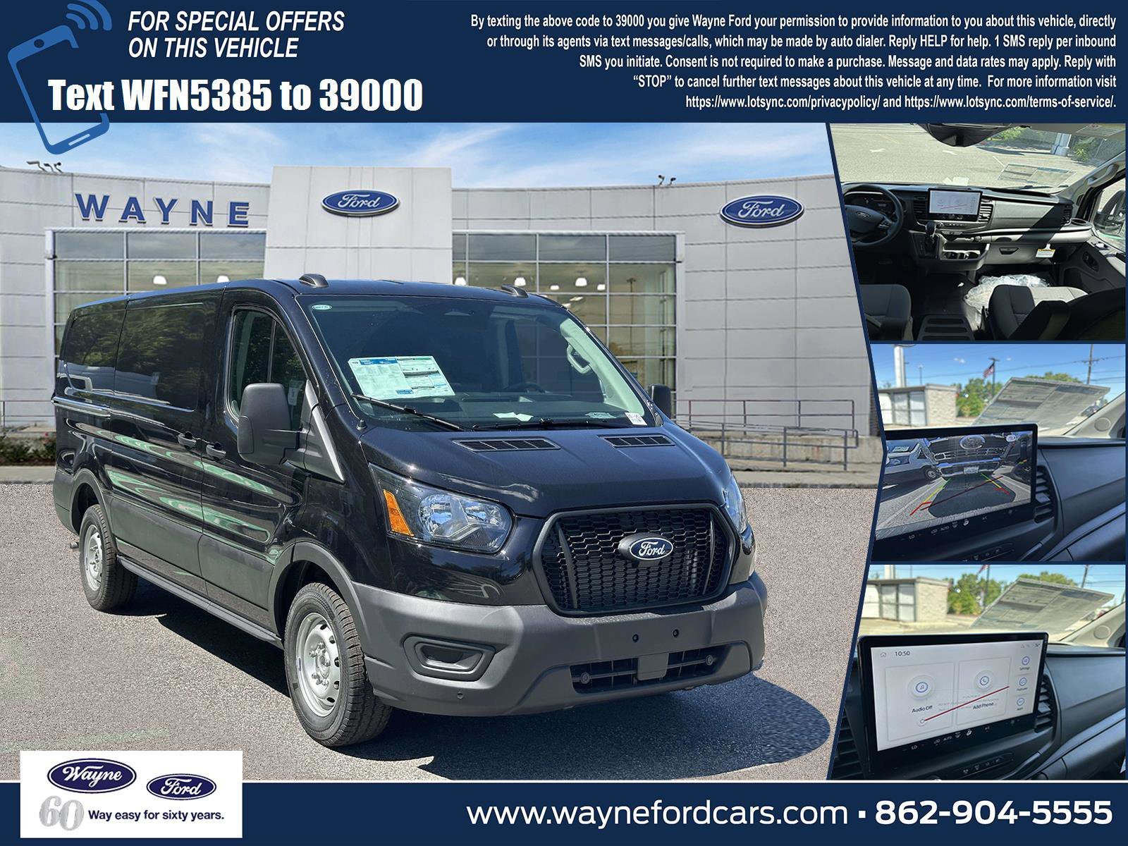New 2026 Agate Black Metallic Ford Cargo Van image 1